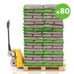 80 Sacs Granulés de bois Wood Pellets Sac 15 KG – X80 – 1200 KG – ENERVER
